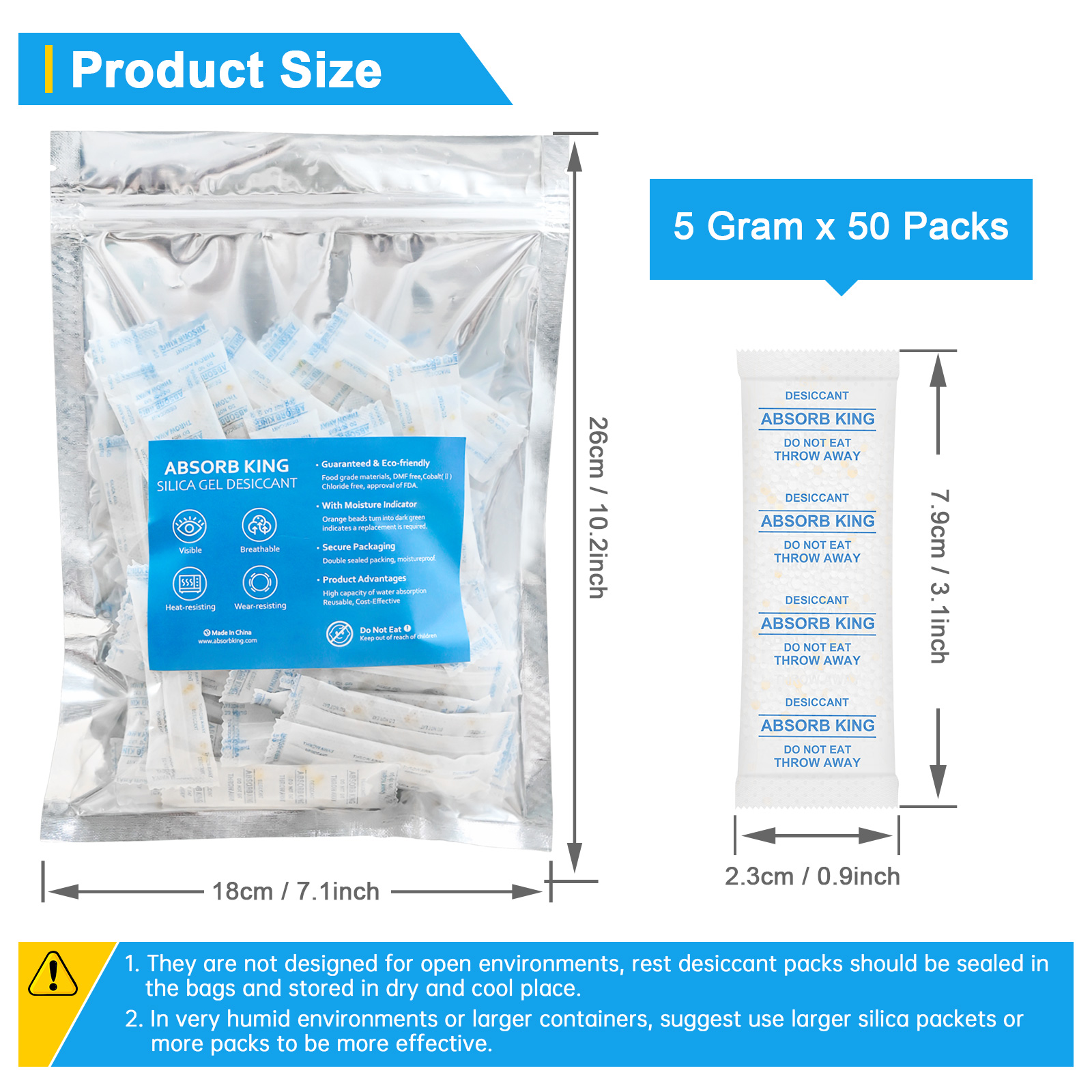 SG-5g愛華紙硅膠干燥劑